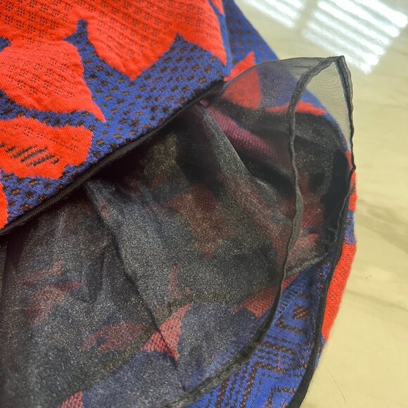 Anthropologie HD in Paris Dress in Coral and Blue - Size MP - Picture 5 of 15